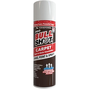 image:imageBull Shot No BS Carpet Spot amp Stain Remover AS SEEN ON TV Made In USA Just Point amp Spray No Bending or Scrubbing HandsFree StainLifting FoamAction Soda amp More